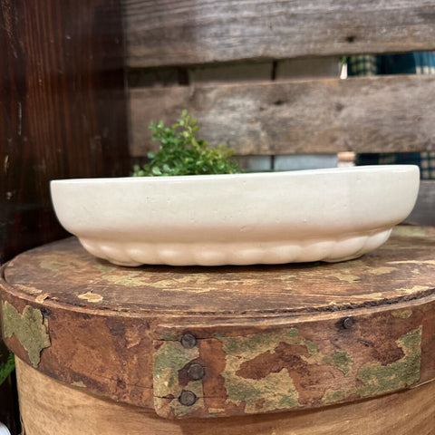 Vintage Oval Pottery Planter