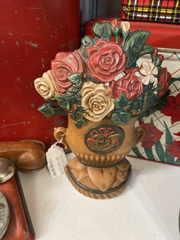 Jens Fresh Vintage ~ Vintage cast iron floral door stop