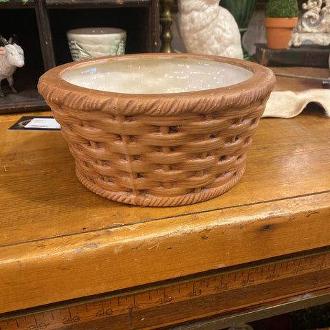 Ceramic Basketweave Planter