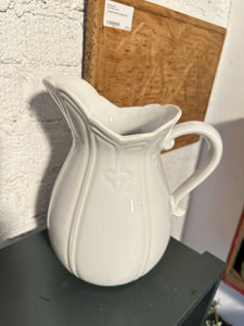Vintage McCoy pottery pitcher 8x9