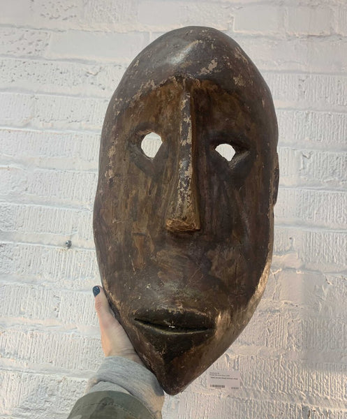 Large Hand carved Wood African mask