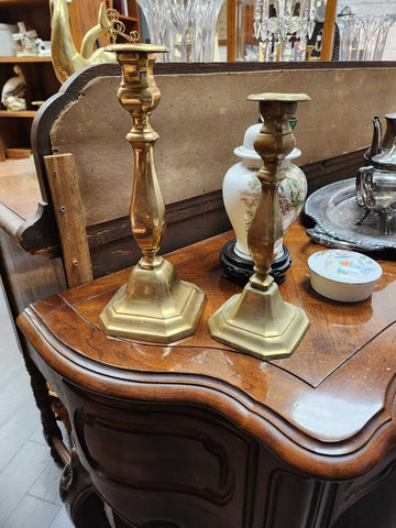 Brass candlestick 12" tall