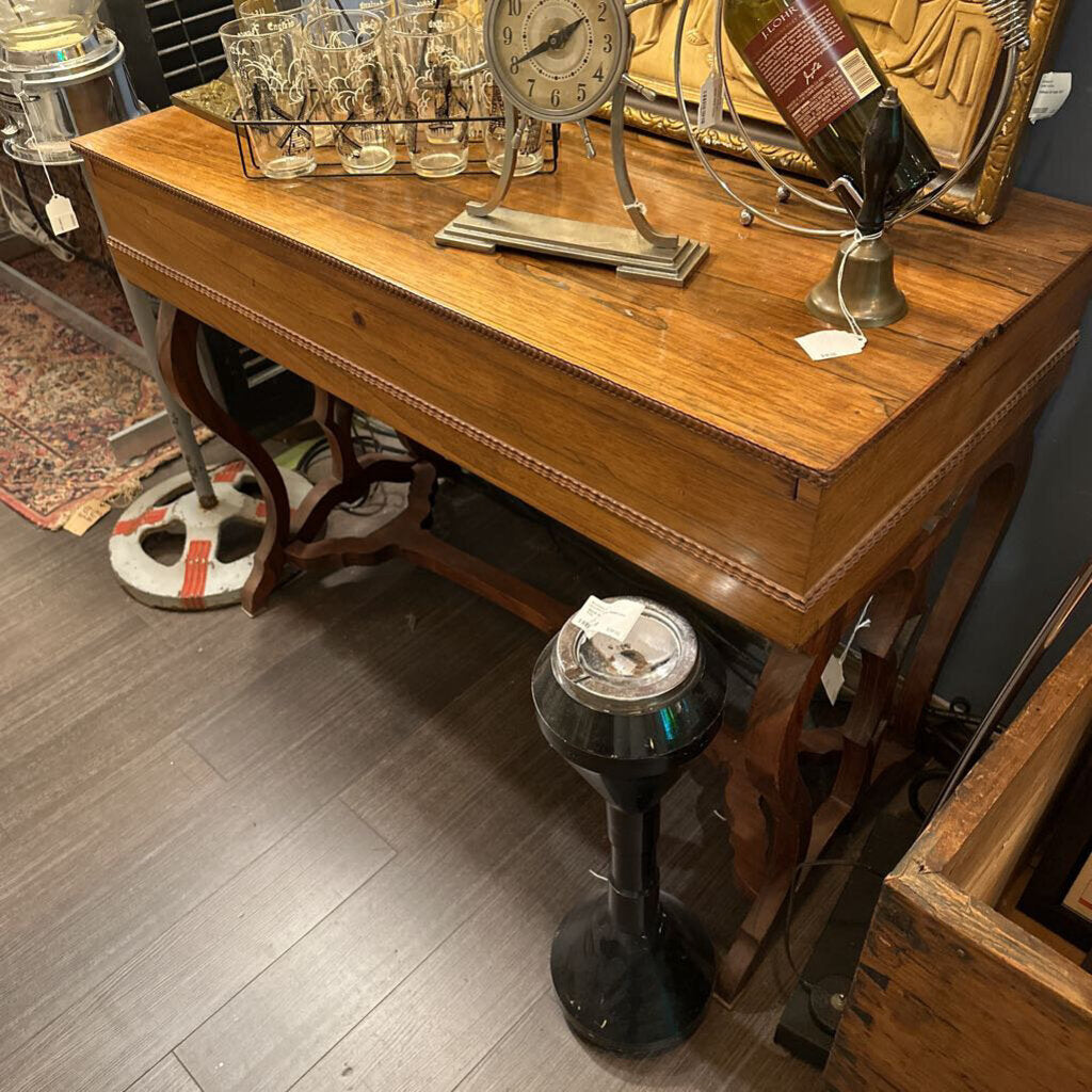 Solid wood collapsible side table