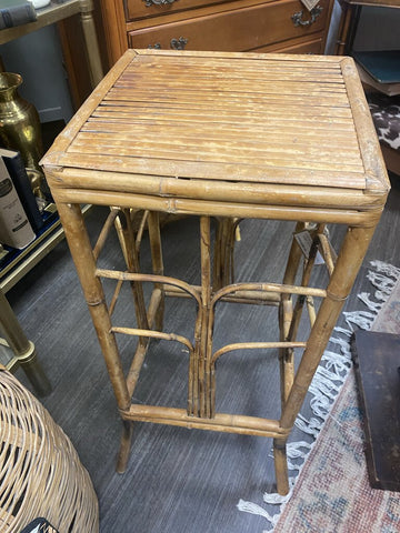 Antique Bamboo Plant Stand 30H x 12W