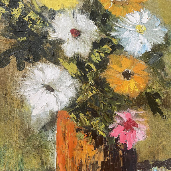 Moxie - 70s Floral Painting - 32x44