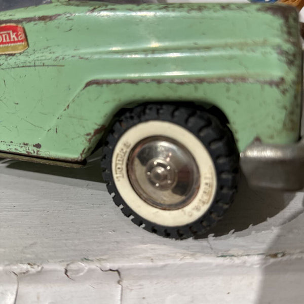 Vintage mint green truck