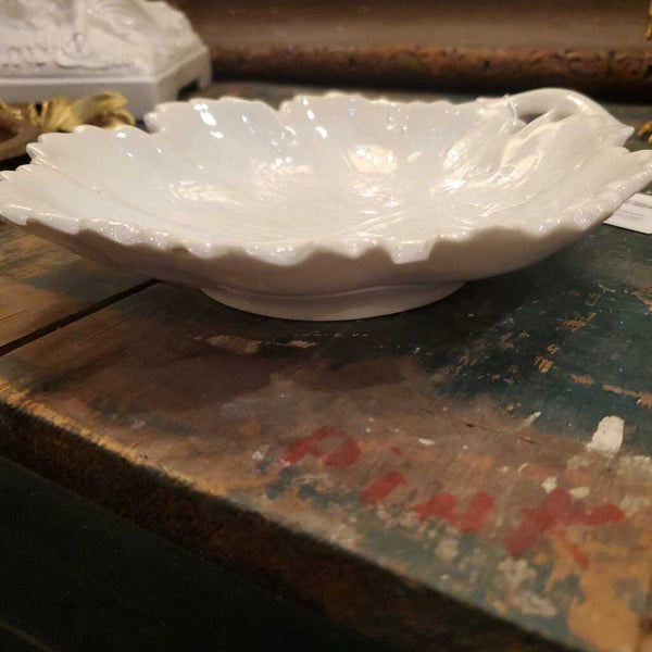 ironstone leaf dish