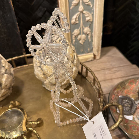 Vintage folk art beaded windmill