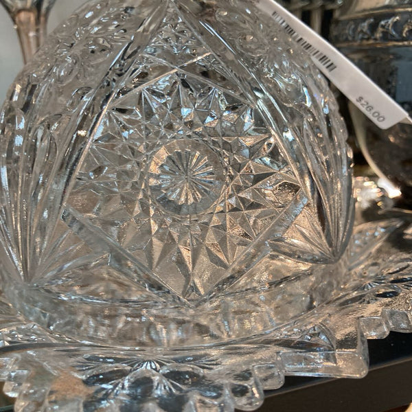 Imperial Cut Glass Butter Dish