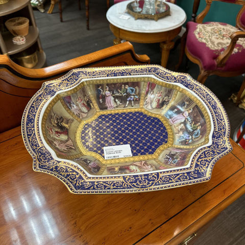 French Limoges Pedestal Bowl