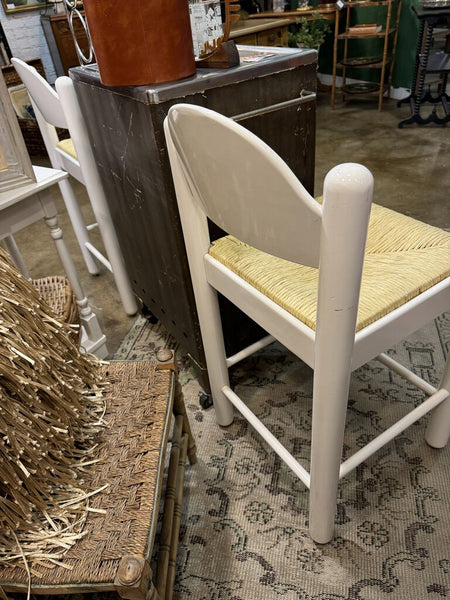Post modern padova lowenstein oggo barstools white lacquer Lowenstein Oggo (pair)
