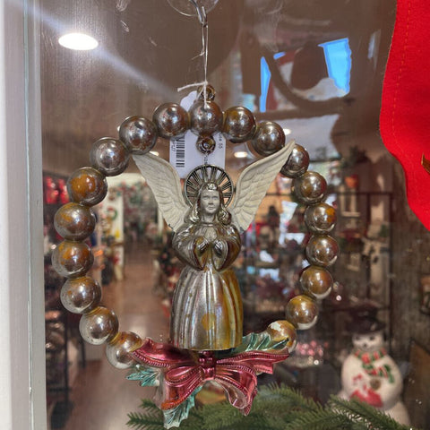 Moxie - 60s Plastic Angel Wreath - 6"