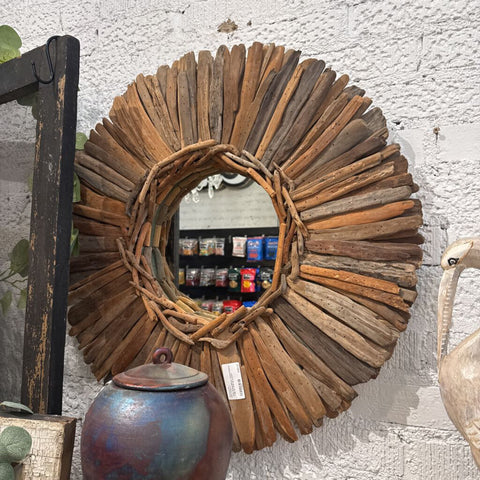 Drift Wood Mirror~ Crate & Barrel ~ 29" w~ Pick up in store
