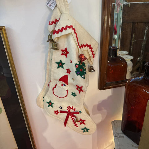 Christmas Vintage Homemade Stockings (PAIR)