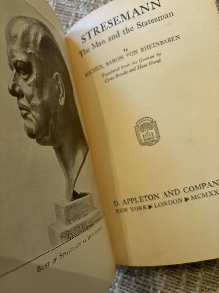 1939 Stresemann Book