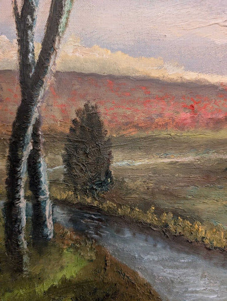 Antique Italian landscape oil on canvas