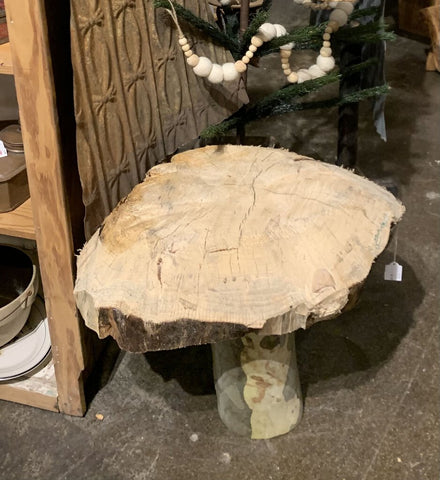 Live Edge Mushroom Table~ Pick Up In Store~ 26" w x 27" l x 16" t