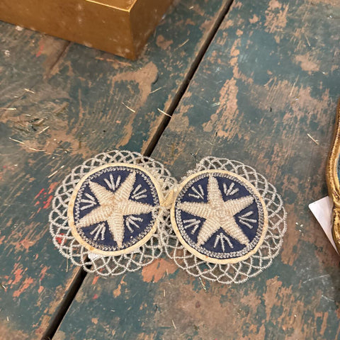 Beaded badges antique