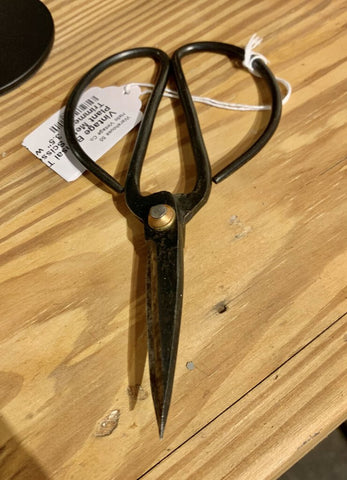Vintage Bonsai Tree Plant Metal Scissor Trimmer ~ 3.5" w x 6.75" l