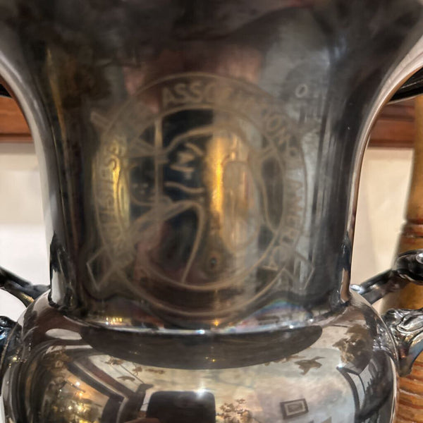 Vtg. Inscribed Silverplate Tropjy "English Setter Assoc. of America"