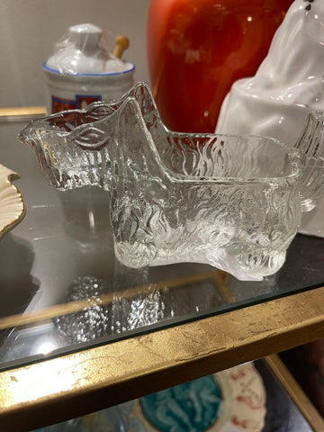 Vintage L. E. Smith glass Scottie dog creamer