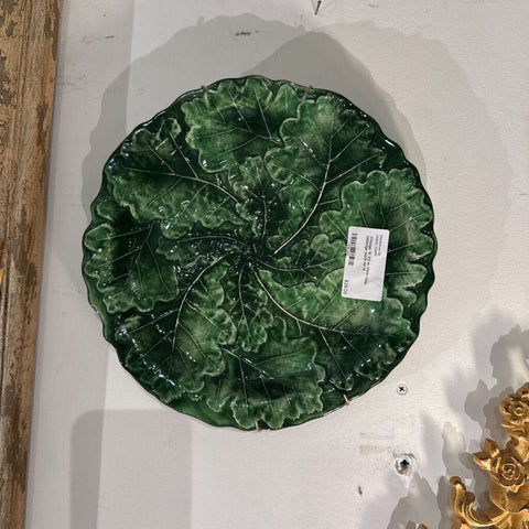 Vintage 10 1/2 in Vietri Italy cabbage plate as is
