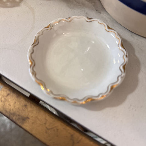 Gold Rim Butter Pat