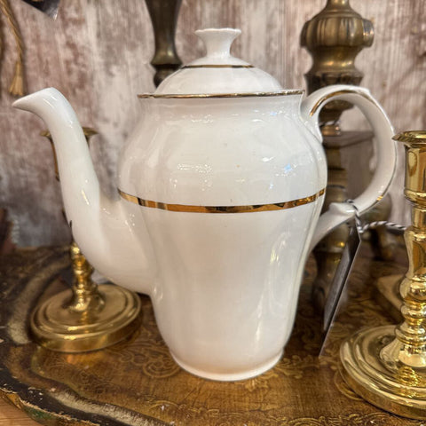 Alfred Meakin Ironstone Gold and Ivory Teapot