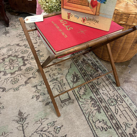 Vintage suitcase stand