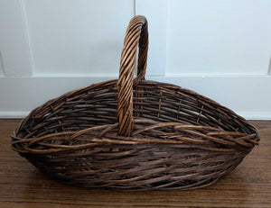 Vintage Gathering Basket 22x14x14