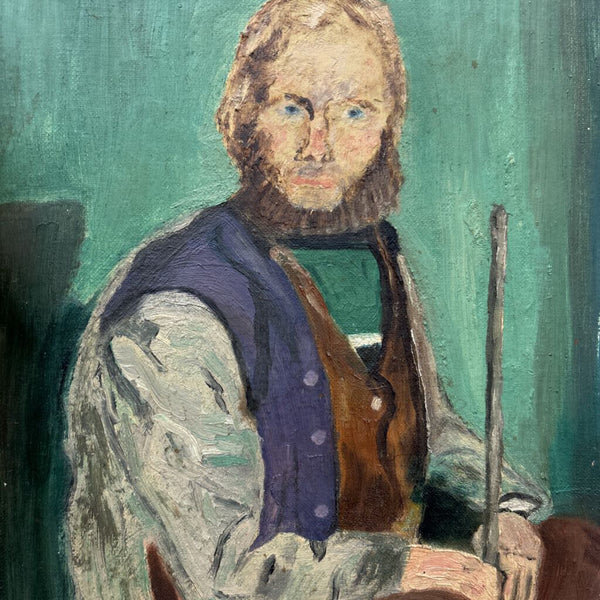 Original Oil Portrait Artist Unknown