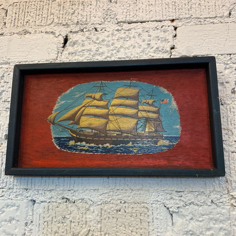 Vintage Clipper Art 13.5" x 7.5"
