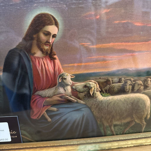 Framed The Good Shepard Print 9x16