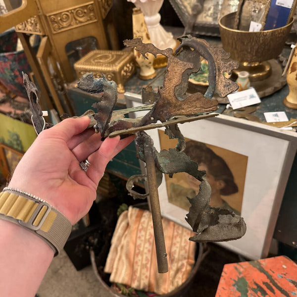 Copper mid century sculpture