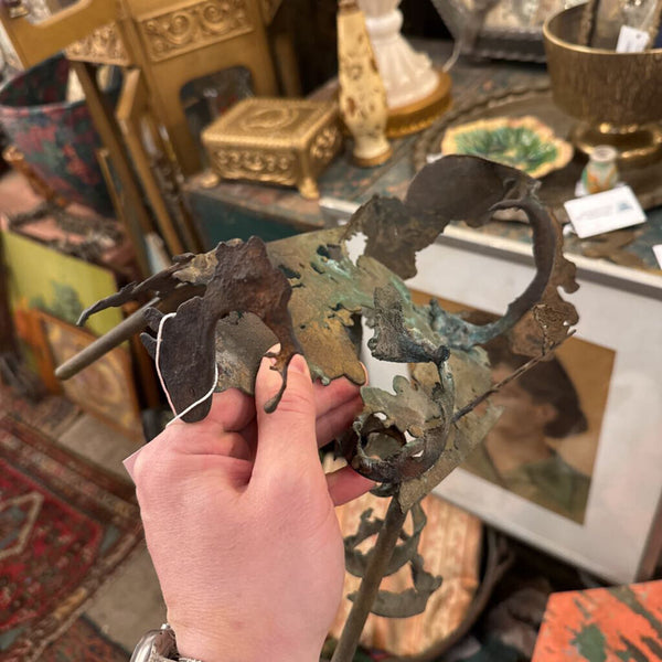 Copper mid century sculpture