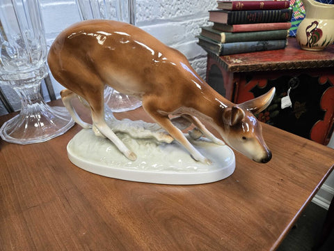Royal Dux deer 8 x 11
