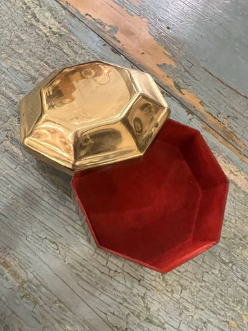 Vintage Brass Trinket Box