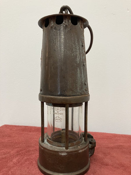 Antique Brass Miners Lamp By The Protector Lamp & Lighting Co Ltd