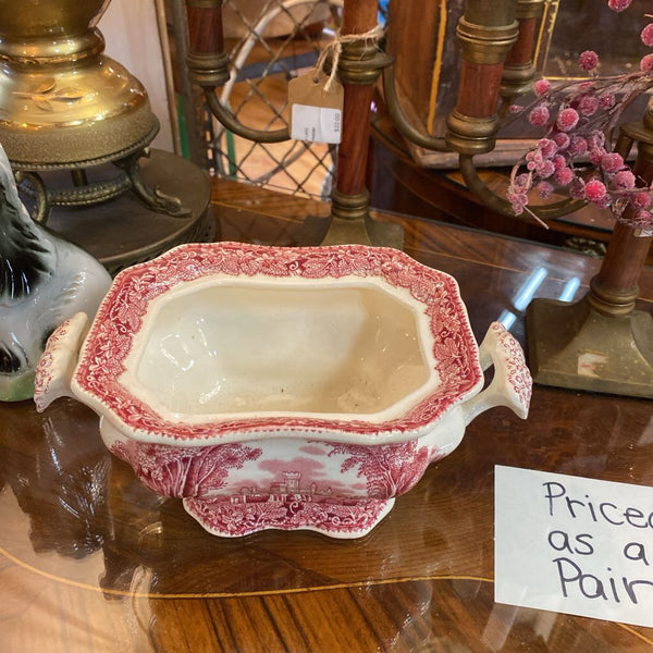 Vintage Mason's Red Transferware Ironstone