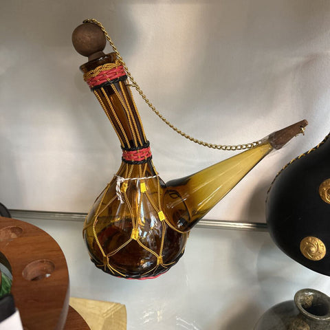 Vint Amber Liqour Decanter
