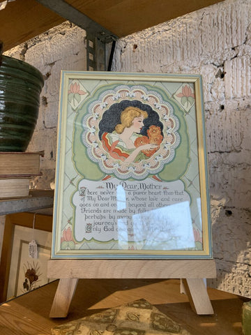 Vintage Mother Saying~ 7.5" w x 9.5" l