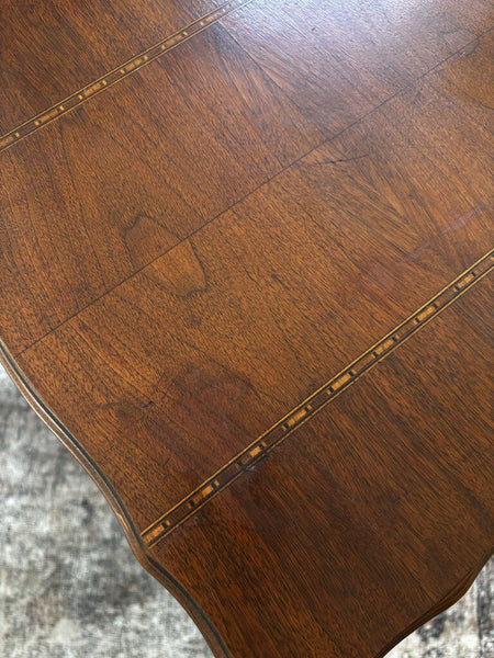 Antique Inlaid Side Table 27H x 15.5W (in store PU)