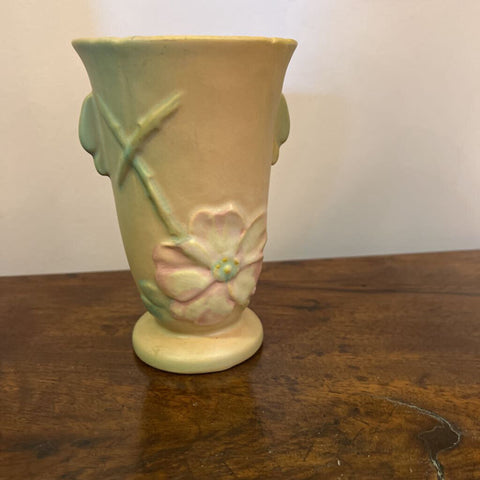 Seller dogwood, 1930s, 6 1/2 " vase