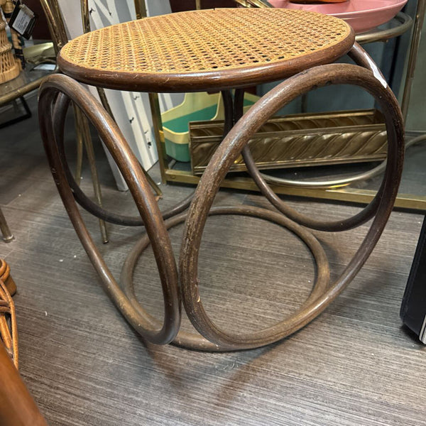 Bentwood Ottoman with Caning (16" high) W1715