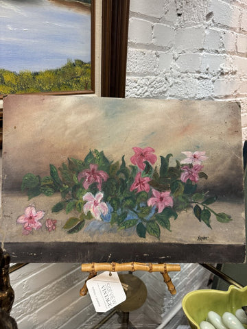 Floral Painting on Board 18.5" x 12.5" W1717