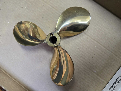 Brass boat prop 7" wide