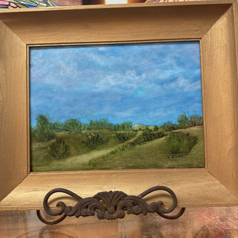 Vintage signed oil painting, southwest desert?