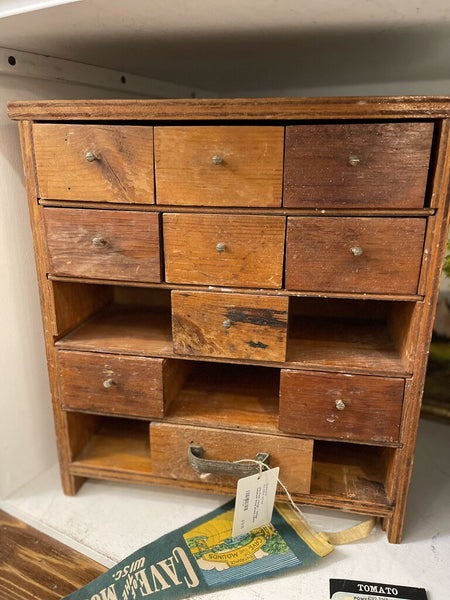 Jens Fresh Vintage ~ Vintage handmade Wood drawer cabinet
