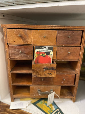 Jens Fresh Vintage ~ Vintage handmade Wood drawer cabinet