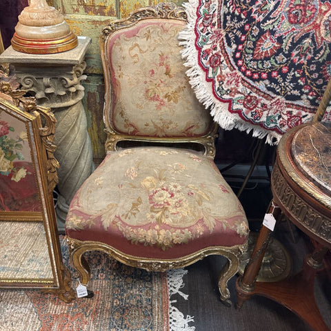 French Louis XV Style Tapestry Chair 1880's